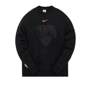 Kith & Nike For New York Knicks Fleece Crewneck 'Black'